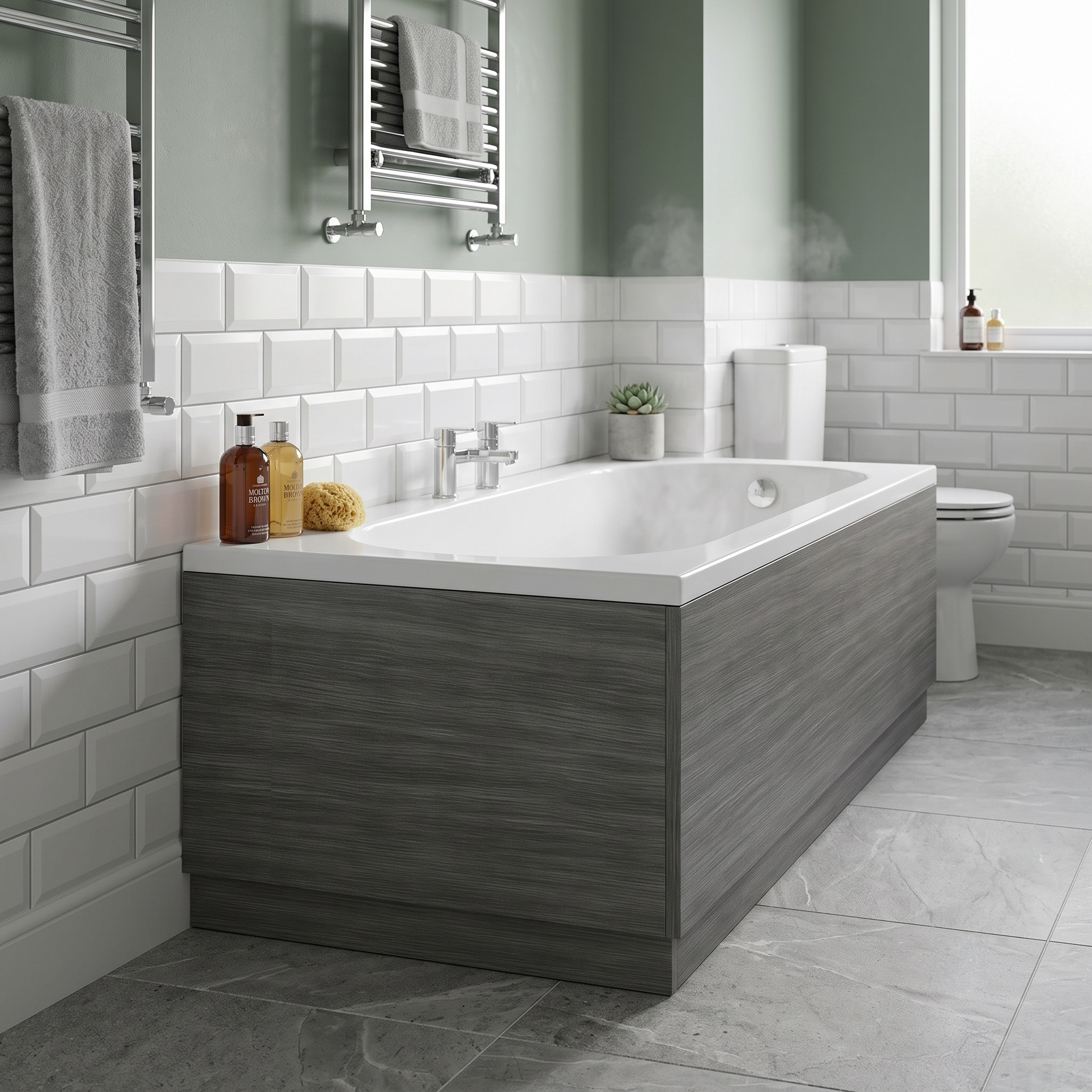 Solvex End Bath Panel with Plinth