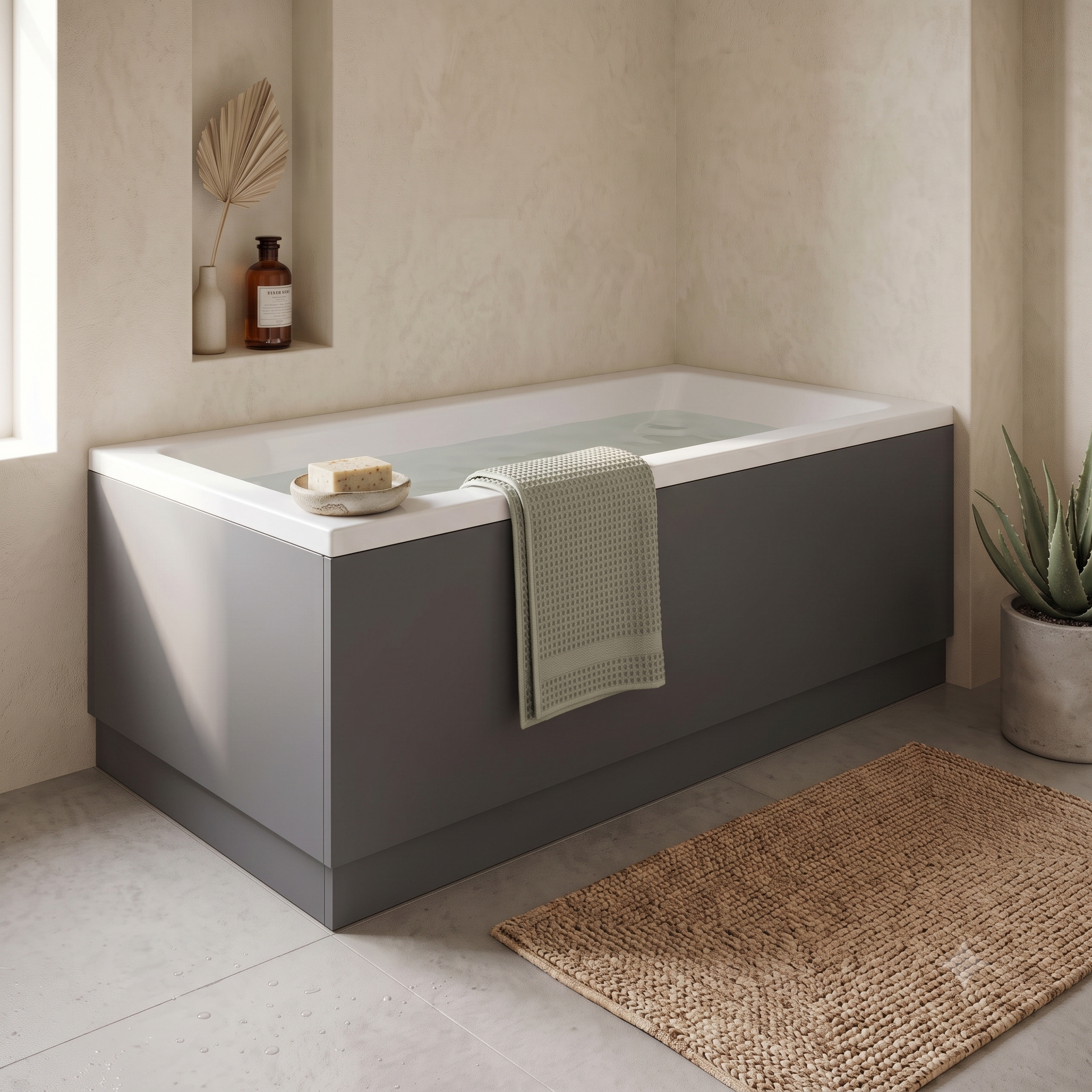 Solvex End Bath Panel with Plinth