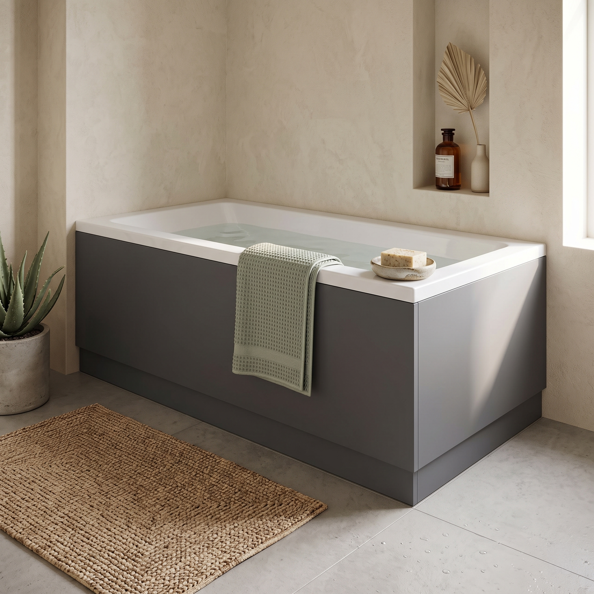 Solvex End Bath Panel with Plinth