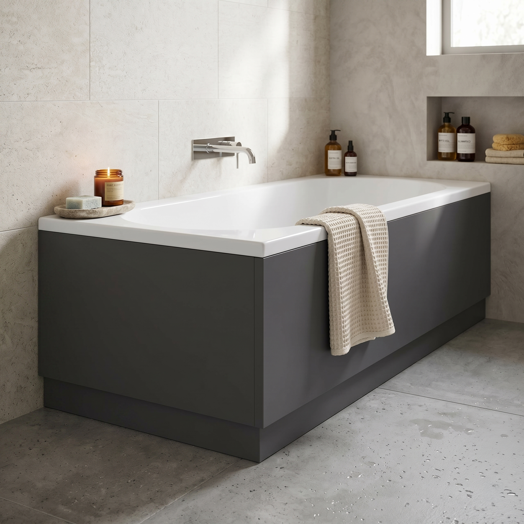 Solvex End Bath Panel with Plinth