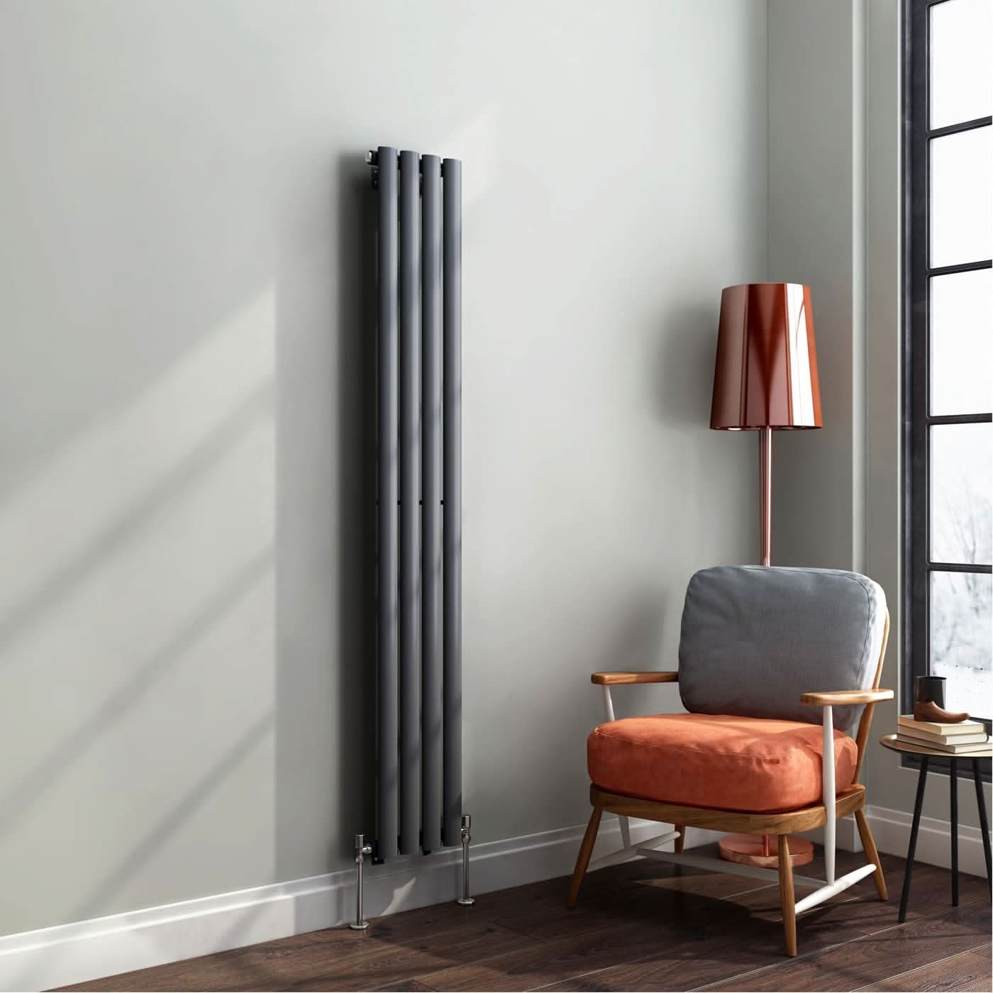 Princia Vertical Oval Single Panel Radiator