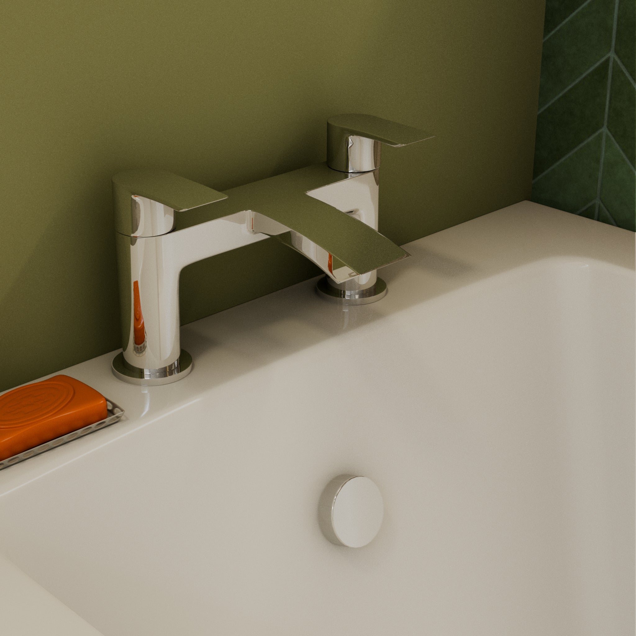 Cascade Deck Mounted Bath Filler Tap