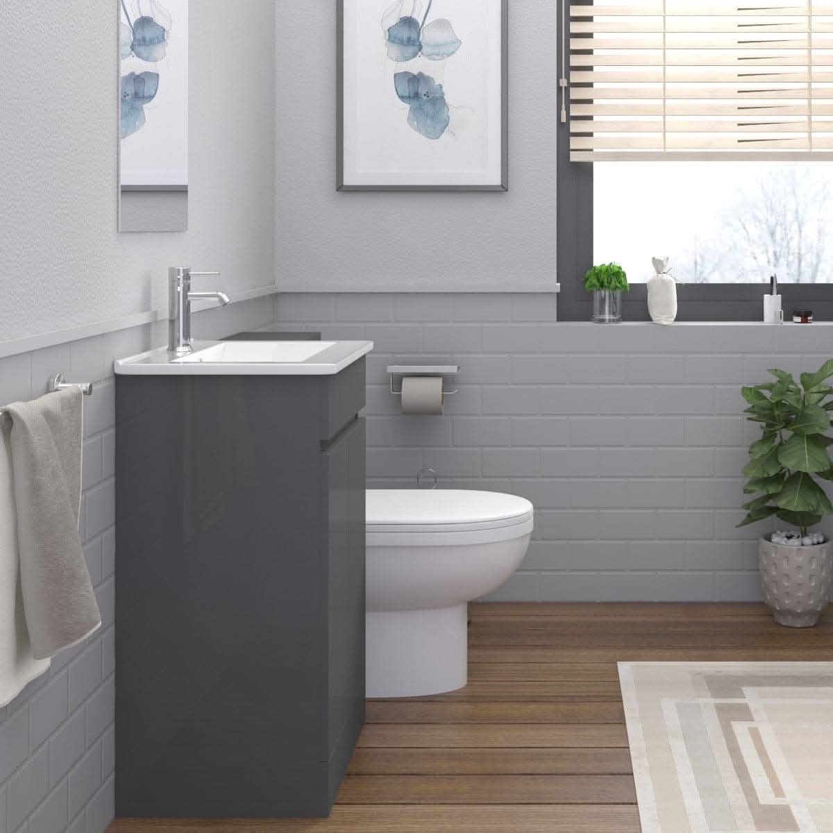 Venus Modern Bathroom Suite (Minimalist Basin)
