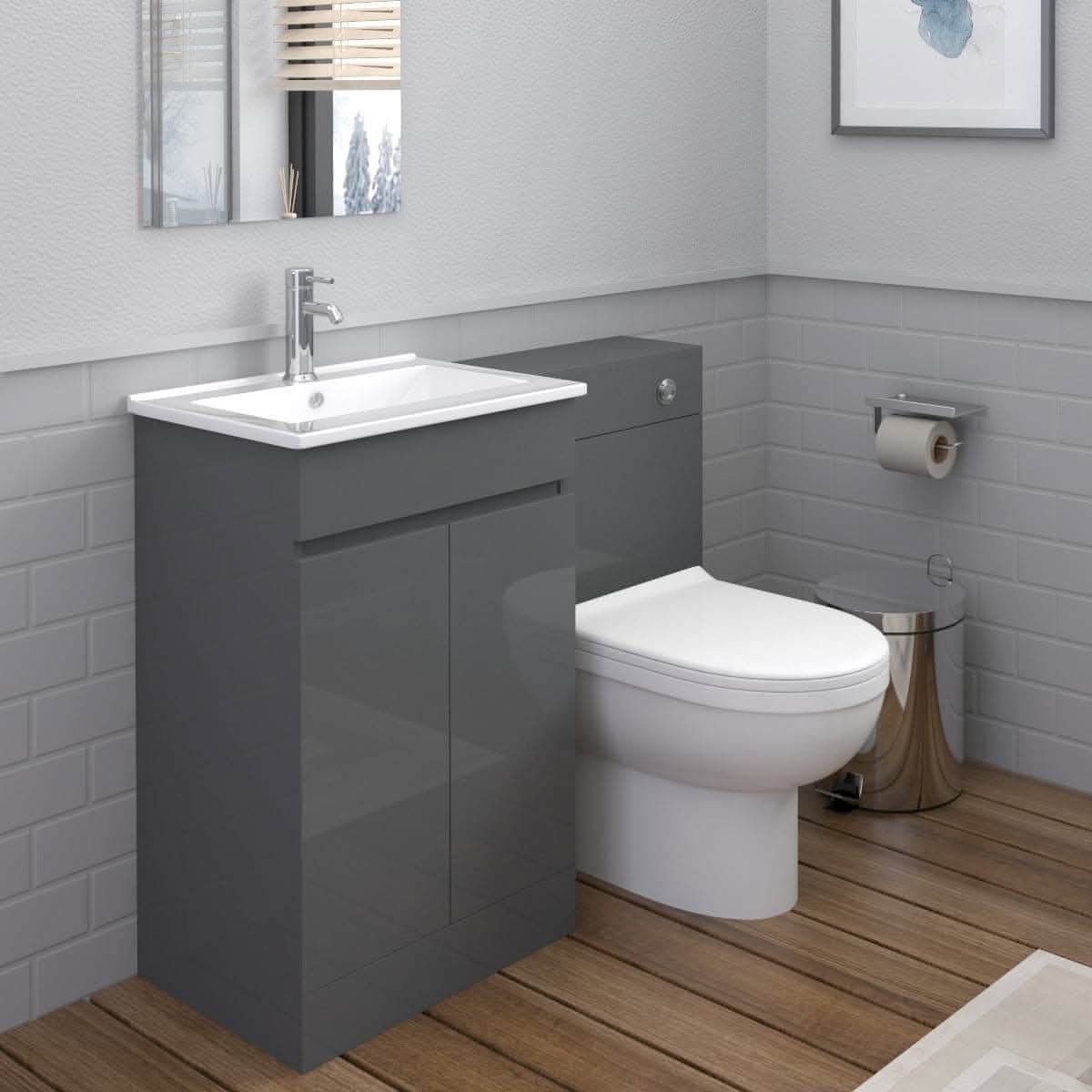 Venus Modern Bathroom Suite (Minimalist Basin)