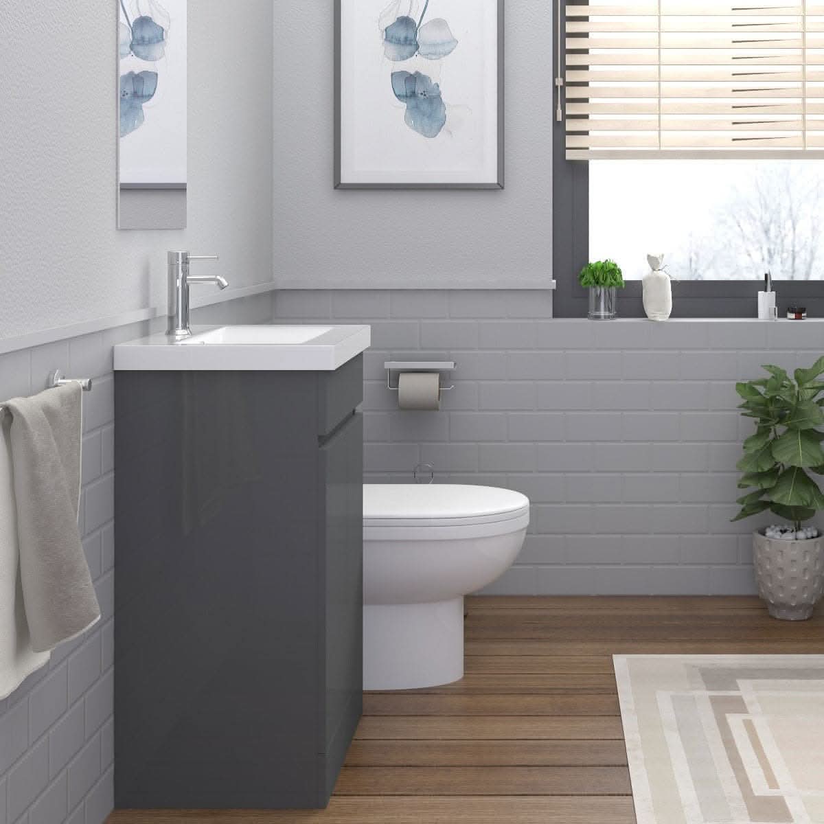 Venus Modern Bathroom Suite (Mid-Edged Basin)