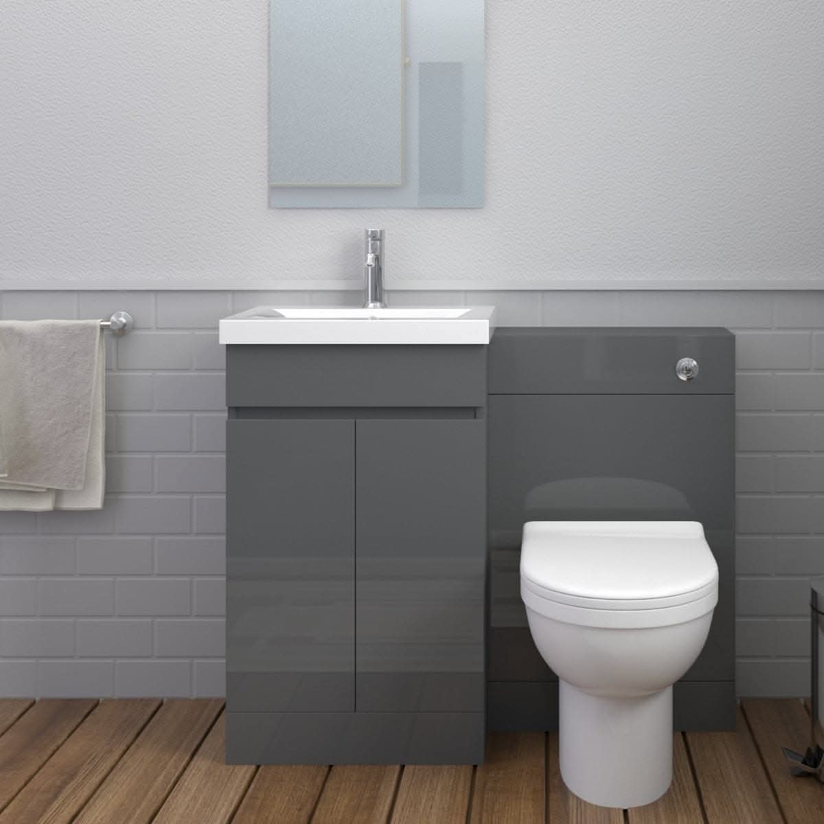 Venus Modern Bathroom Suite (Mid-Edged Basin)