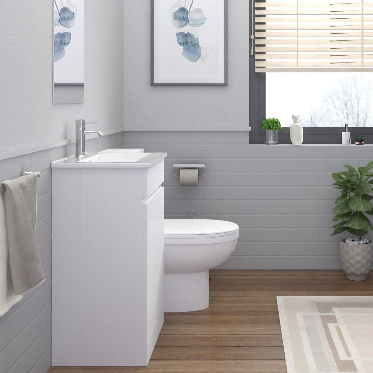 Venus Modern Bathroom Suite (Minimalist Basin)