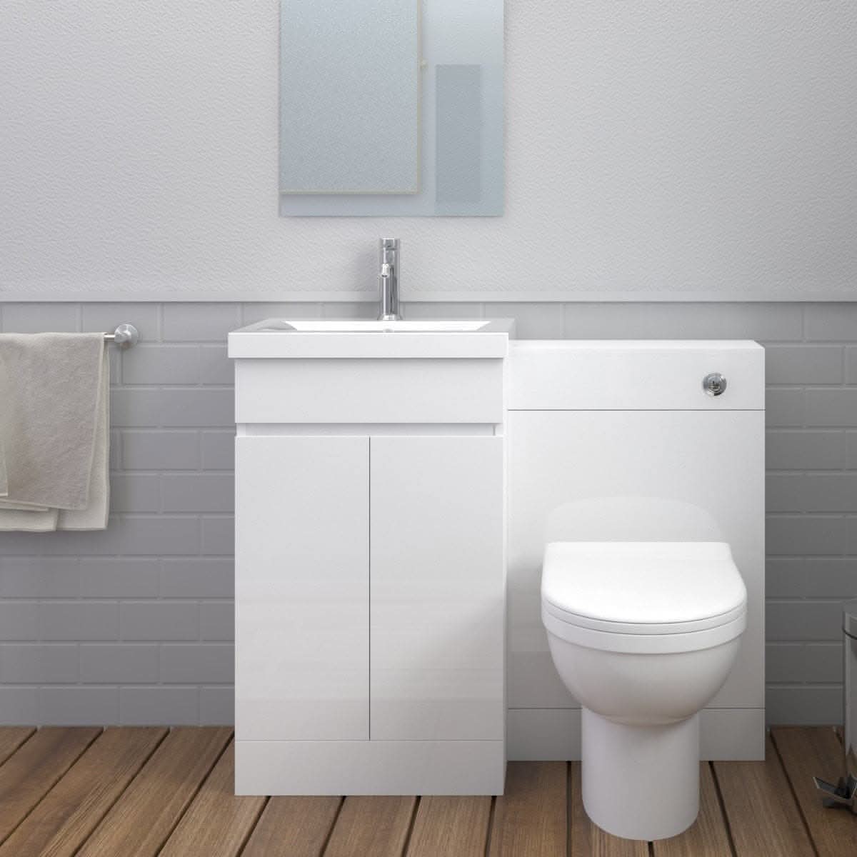 Venus Modern Bathroom Suite (Mid-Edged Basin)