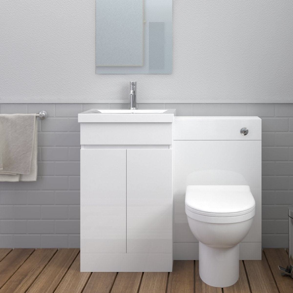 Venus Modern Bathroom Suite (Mid-Edged Basin)