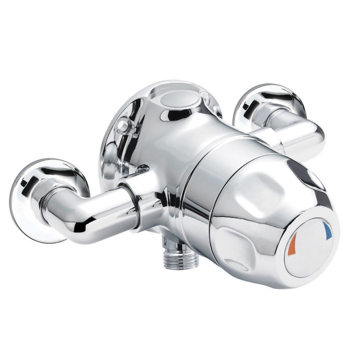 Foundry 1 Outlet Exposed Thermostatic Shower Valve - Chrome