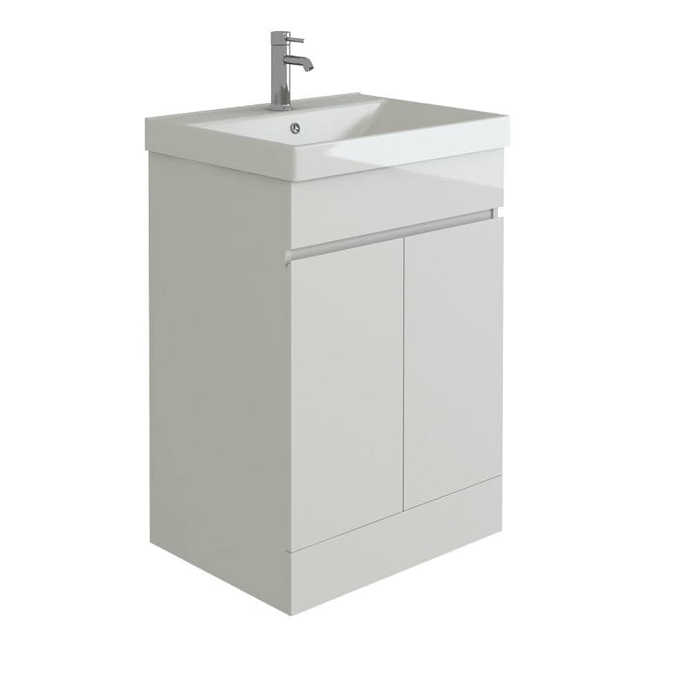 Modern Floor Standing Vanity Unit With Basin - 1 TH