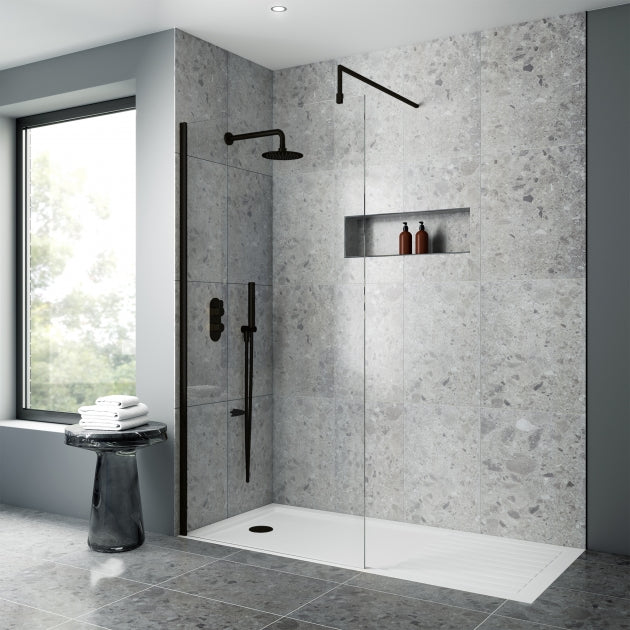 Nora 8mm Wetroom Panel With Support Bar