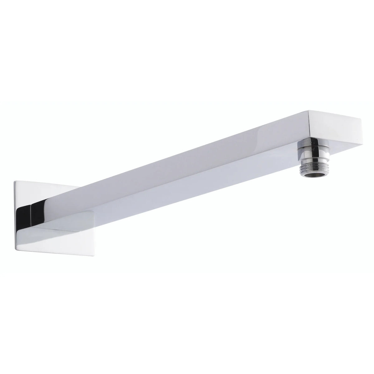 Hype Rectangular Wall-Mounted Shower Arm - Chrome