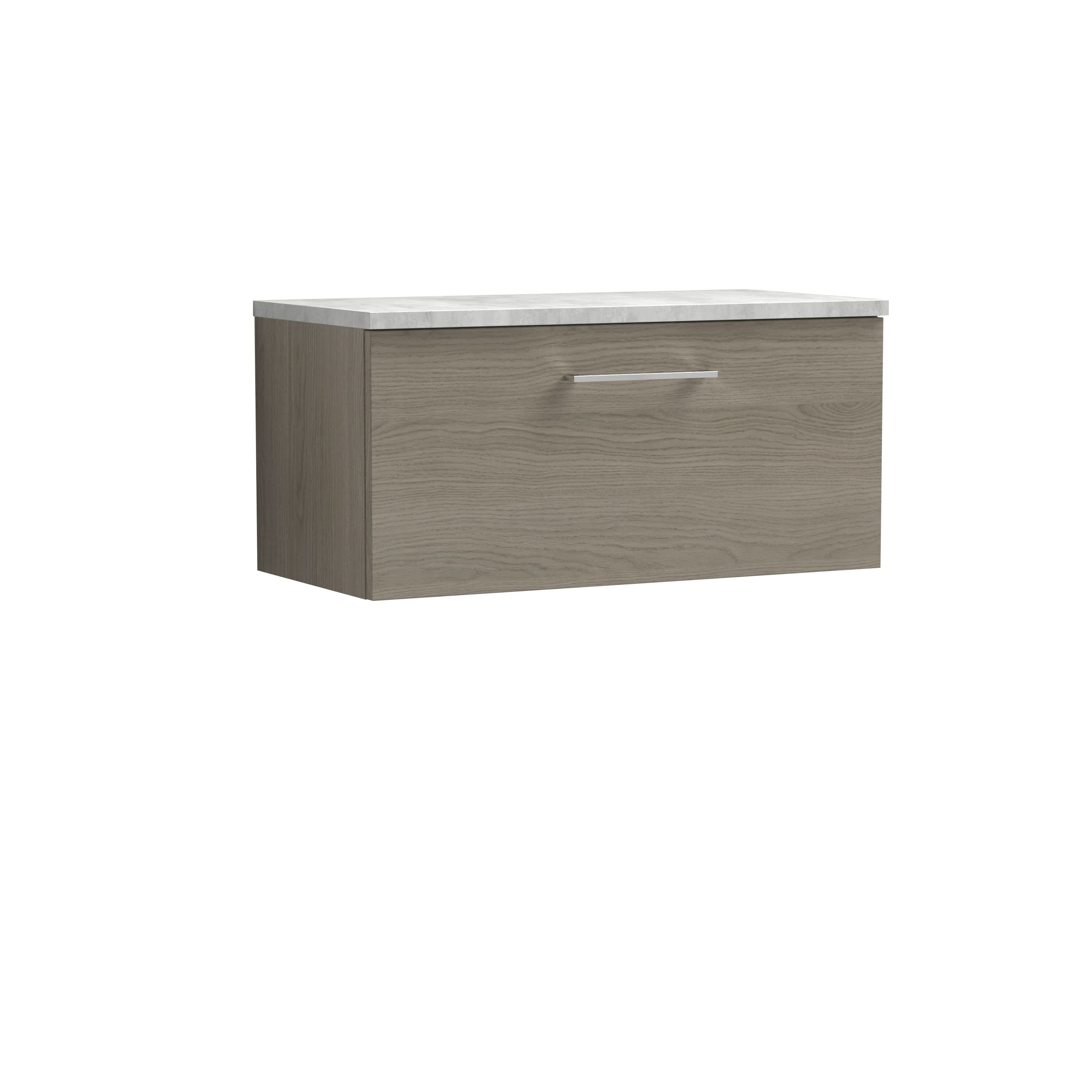 Nuie Arno 1 Drawer Wall Hung Vanity Unit 800mm Wide