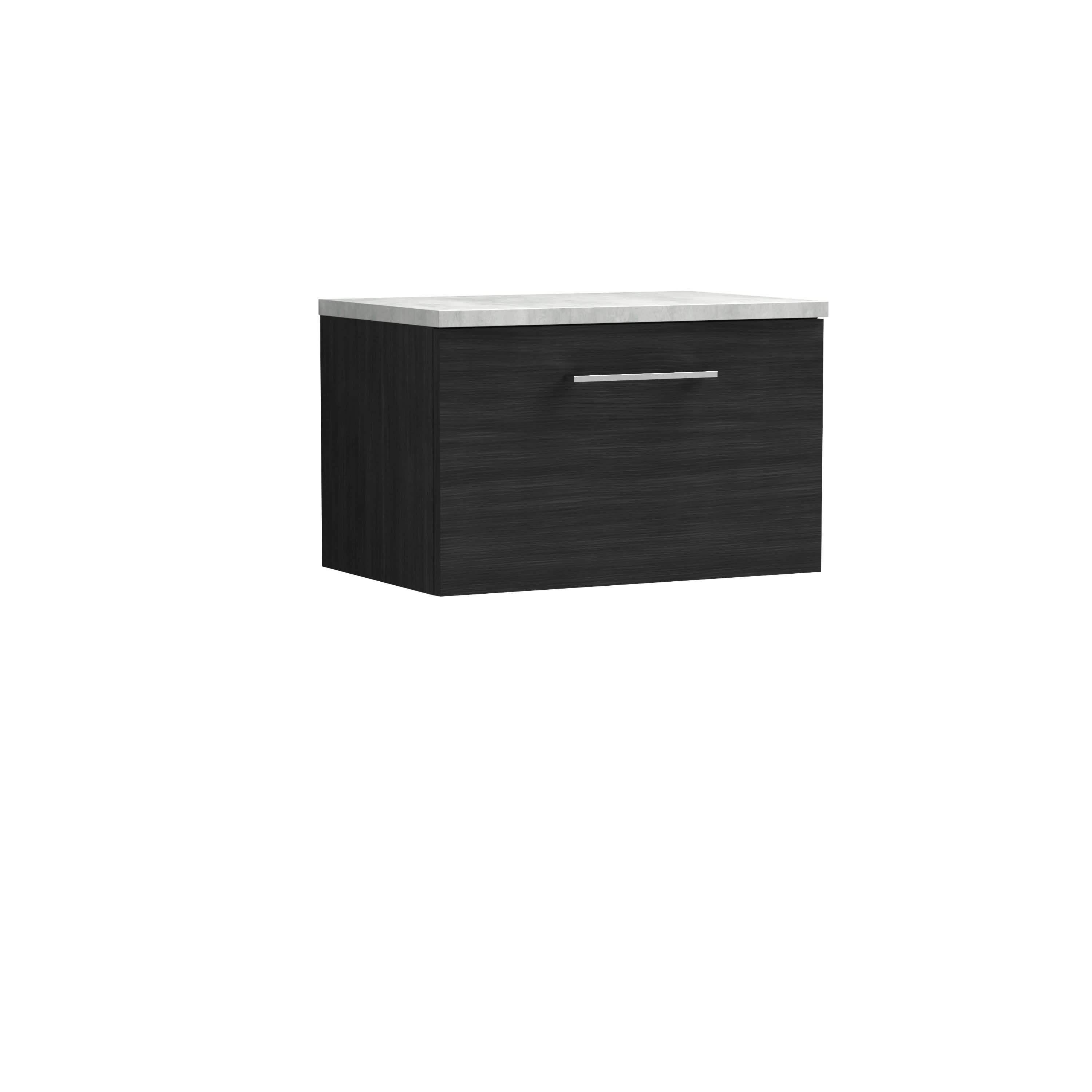 Nuie Arno 1 Drawer Wall Hung Vanity Unit 600mm Wide