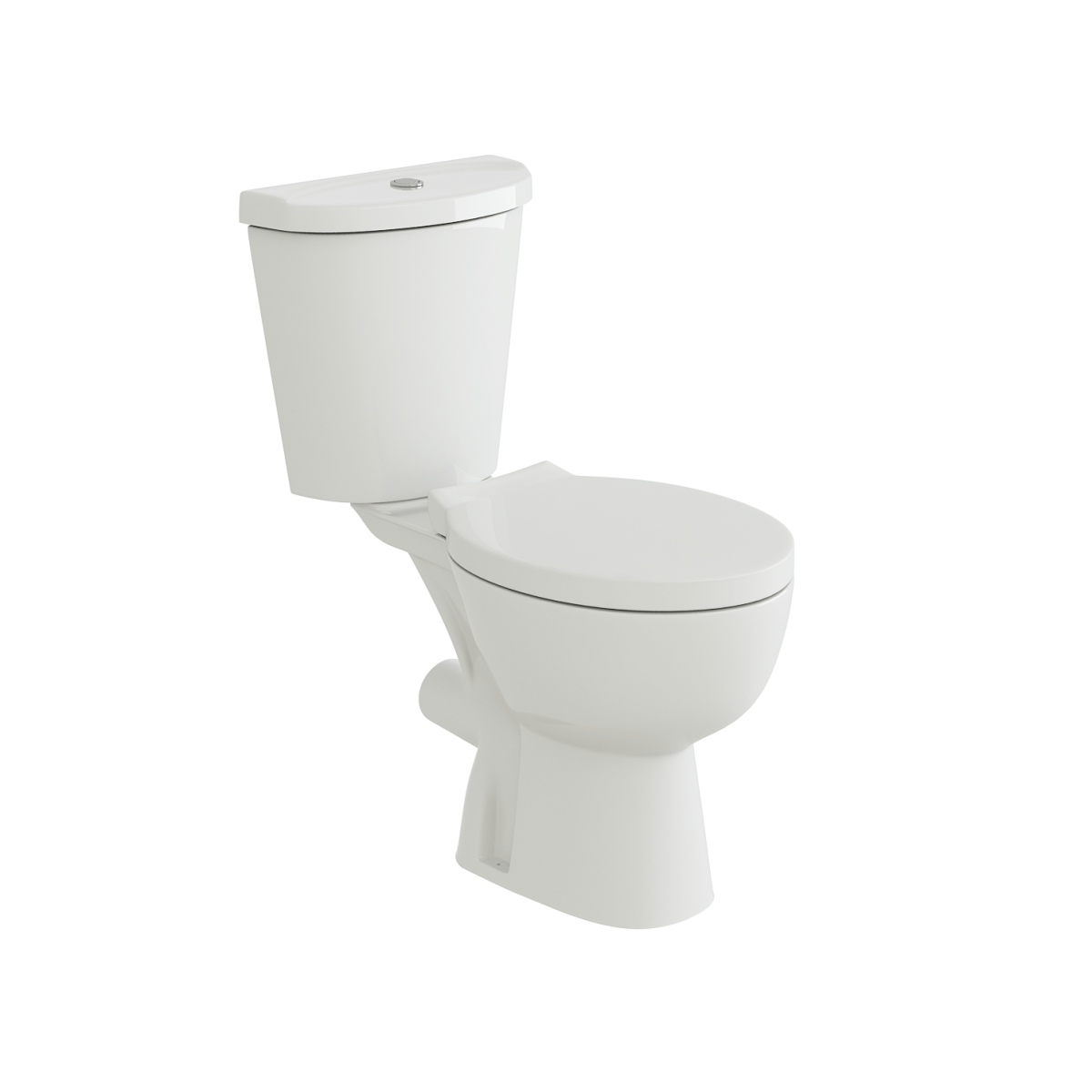 iBathUK Toilets > Close Coupled Toilets Basix Ceramic Close Coupled Toilet - White