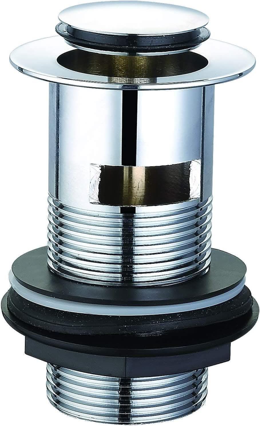 Full Dome basin waste Slotted - chrome