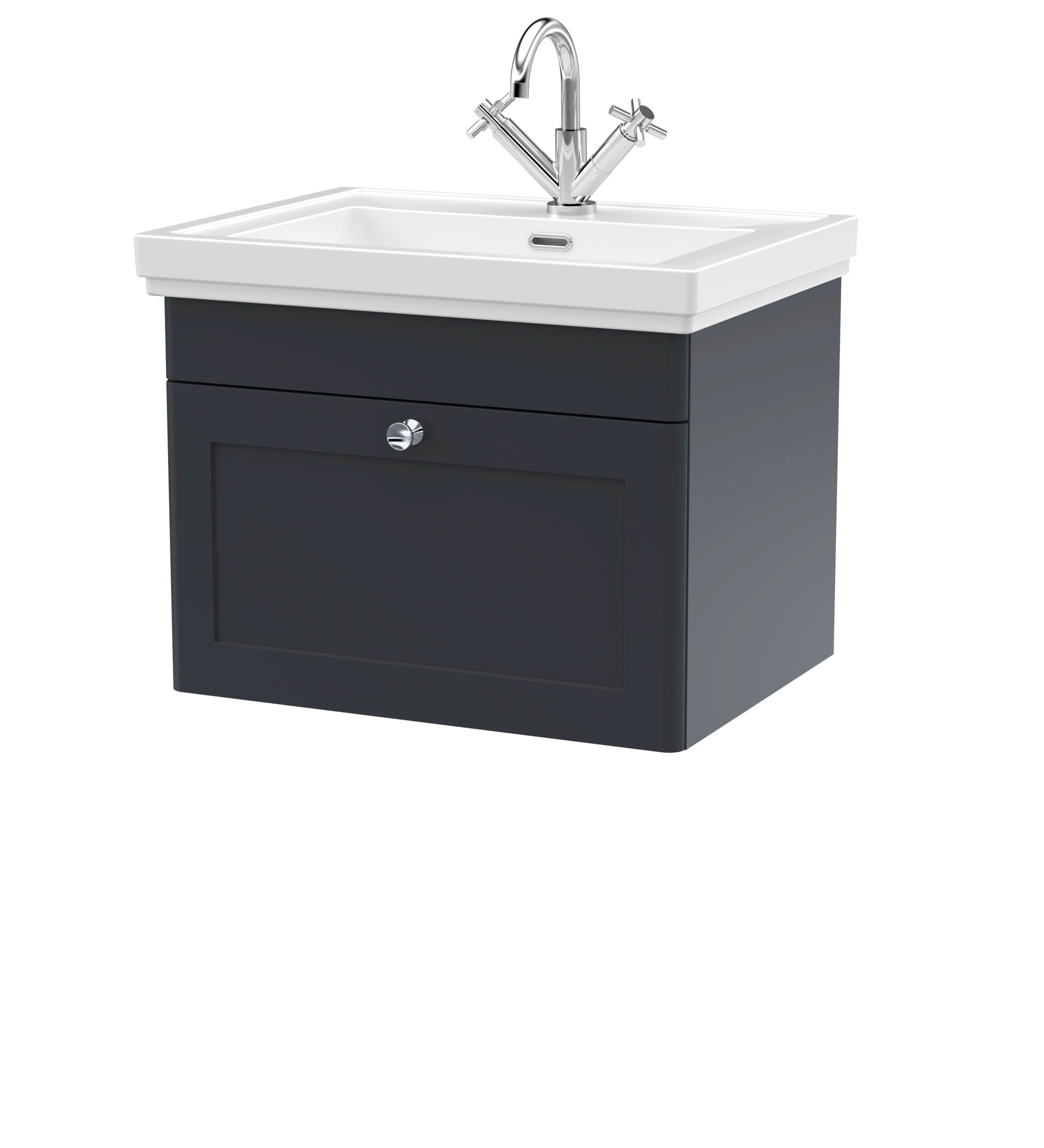 Nuie Classique 1 Drawer Wall Hung Vanity Unit With Basin