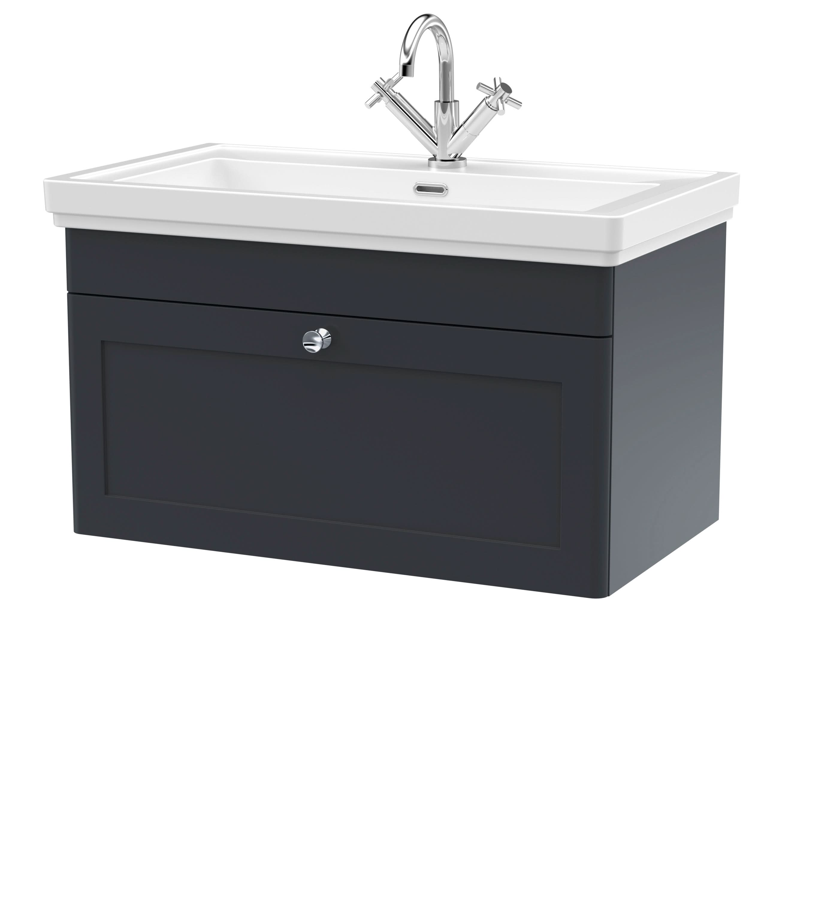 Nuie Classique 1 Drawer Wall Hung Vanity Unit With Basin