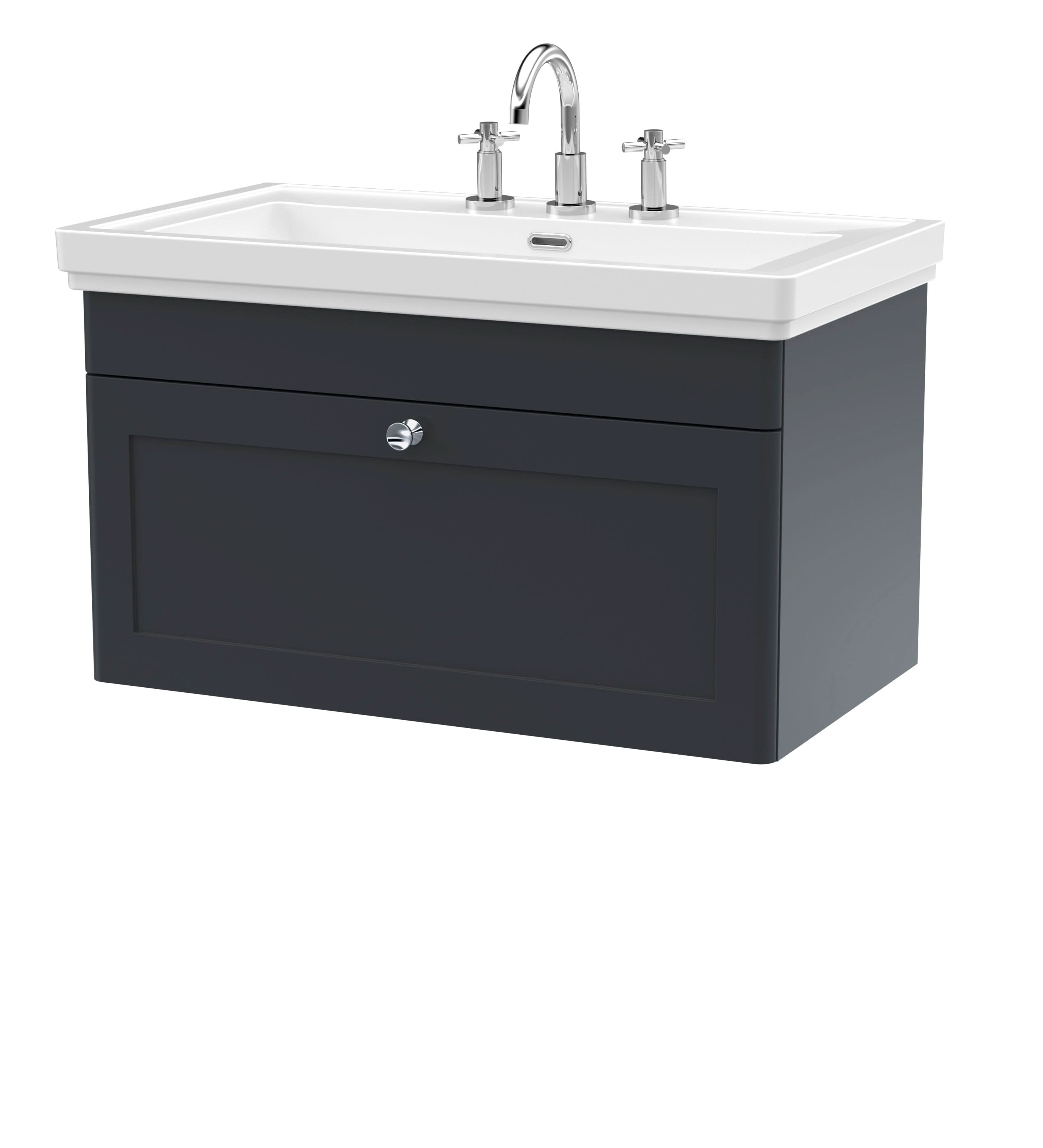 Nuie Classique 1 Drawer Wall Hung Vanity Unit With Basin