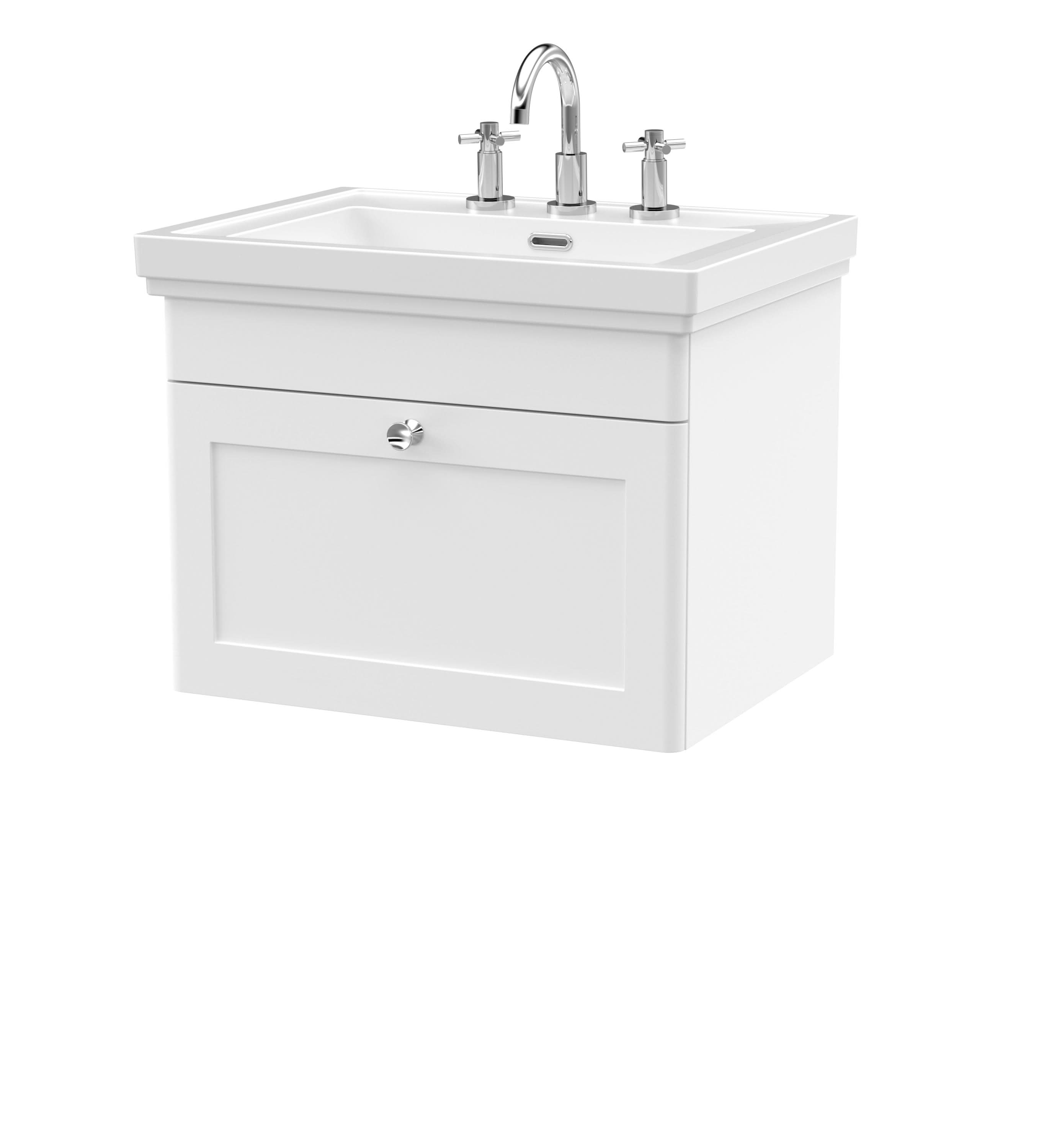 Nuie Classique 1 Drawer Wall Hung Vanity Unit With Basin