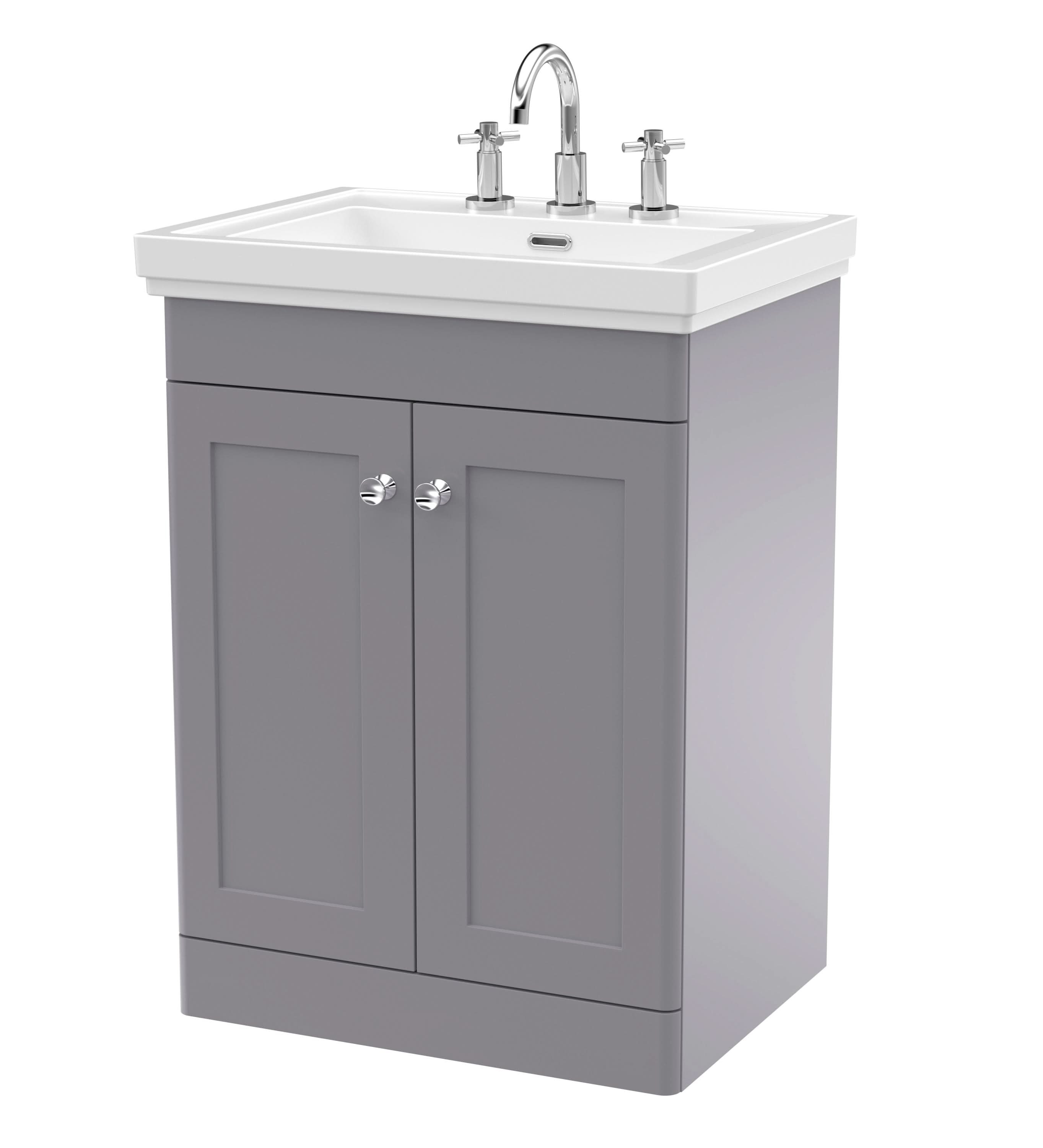 Nuie Classique 2 Door Floorstanding Vanity Unit With Basin