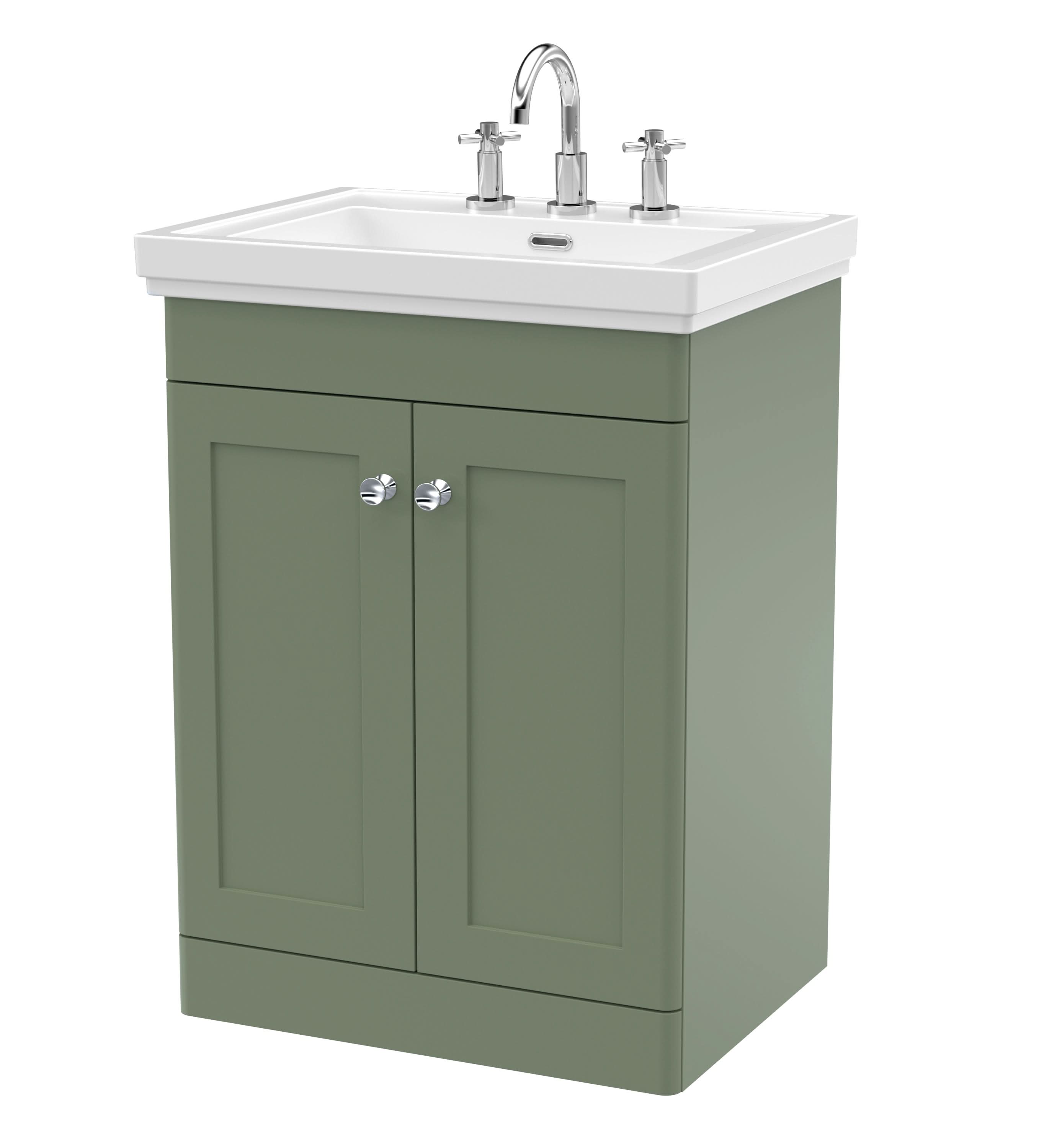 Nuie Classique 2 Door Floorstanding Vanity Unit With Basin