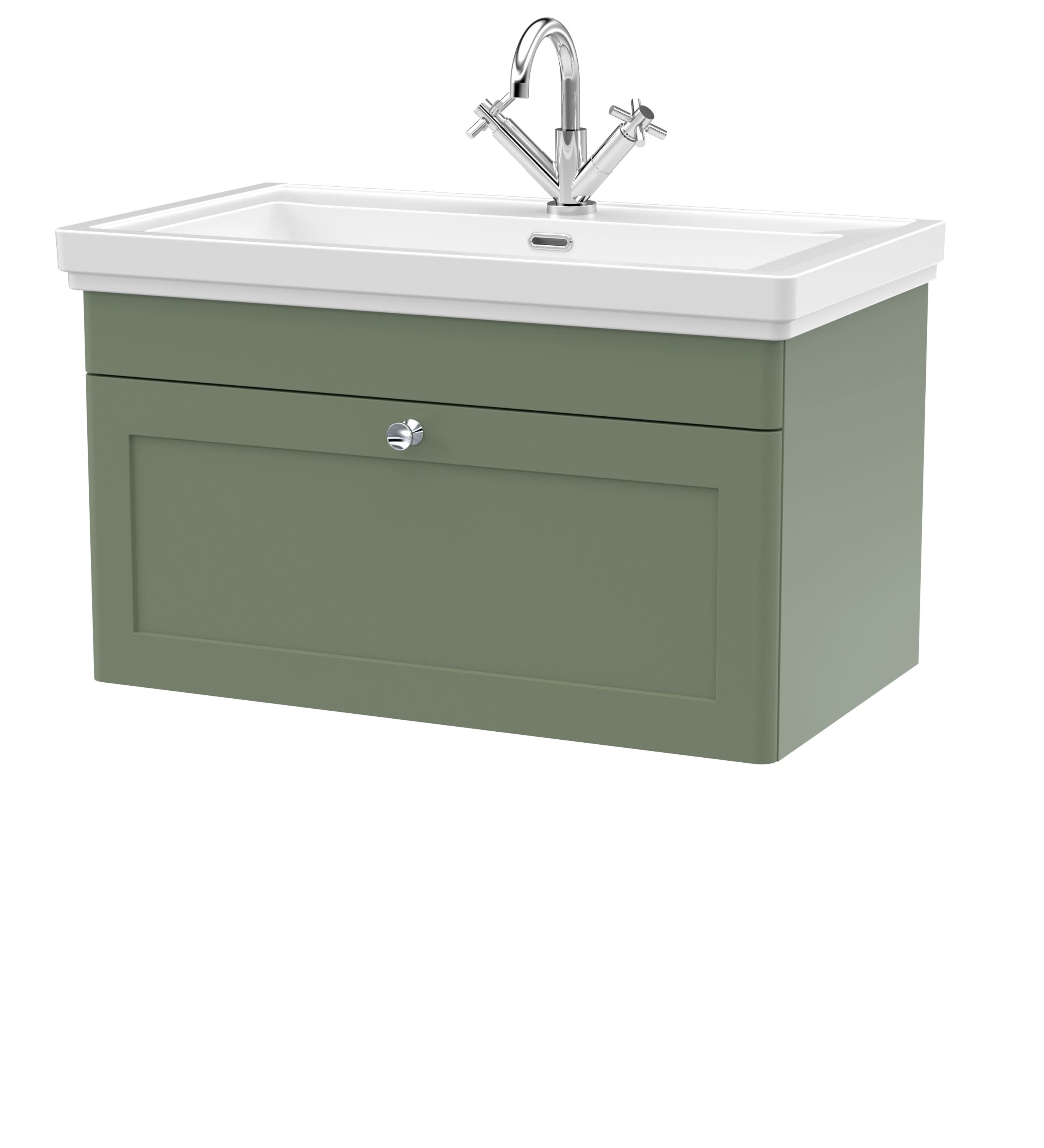 Nuie Classique 1 Drawer Wall Hung Vanity Unit With Basin