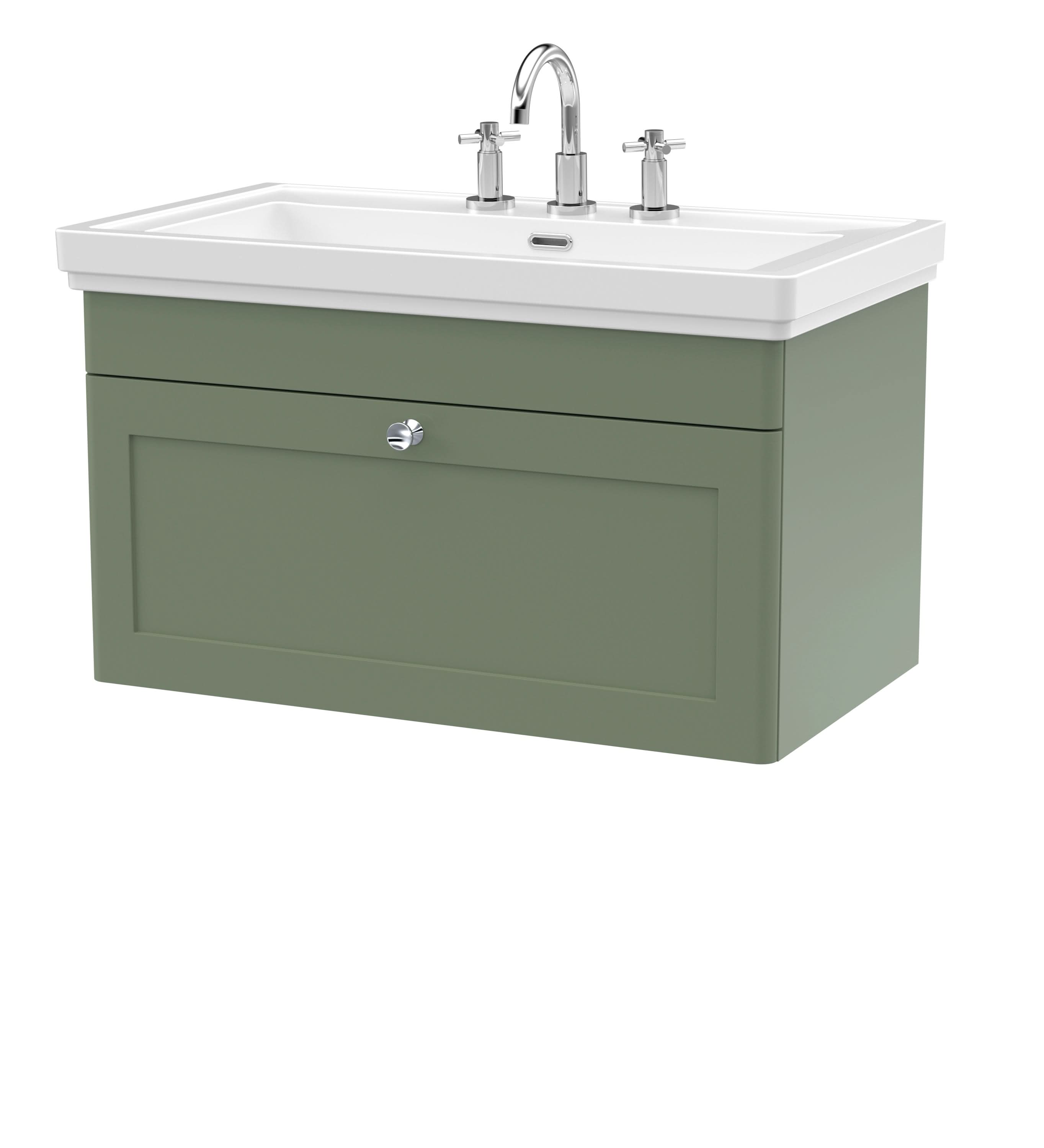 Nuie Classique 1 Drawer Wall Hung Vanity Unit With Basin