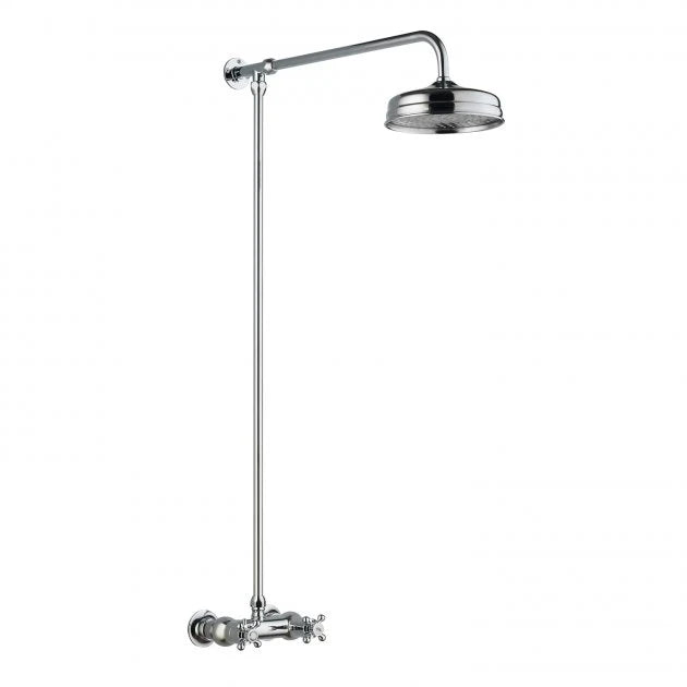 Omega Thermostatic Bar Shower Valve & Rigid Riser - 1045mm