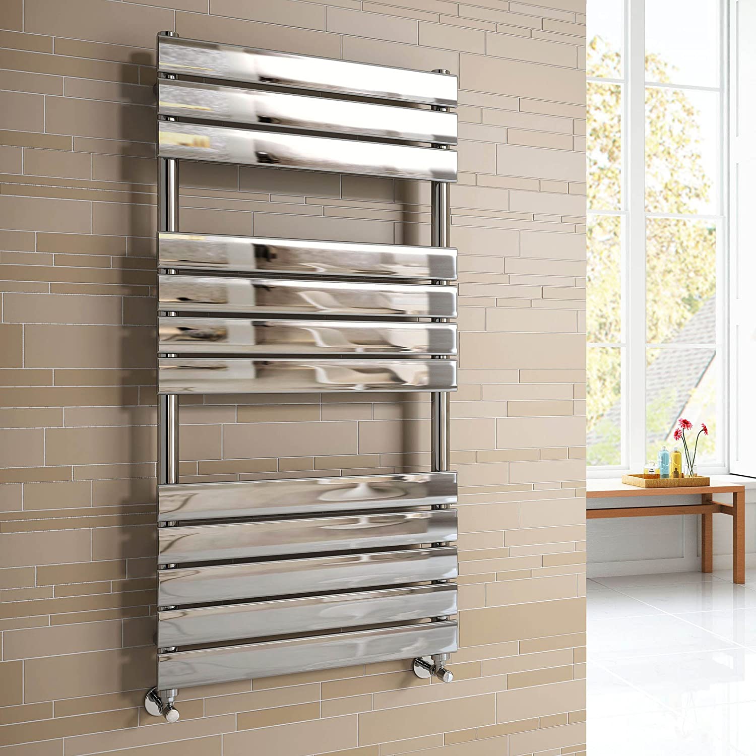 Lambeth Designer Flat Panel Heated Towel Rail