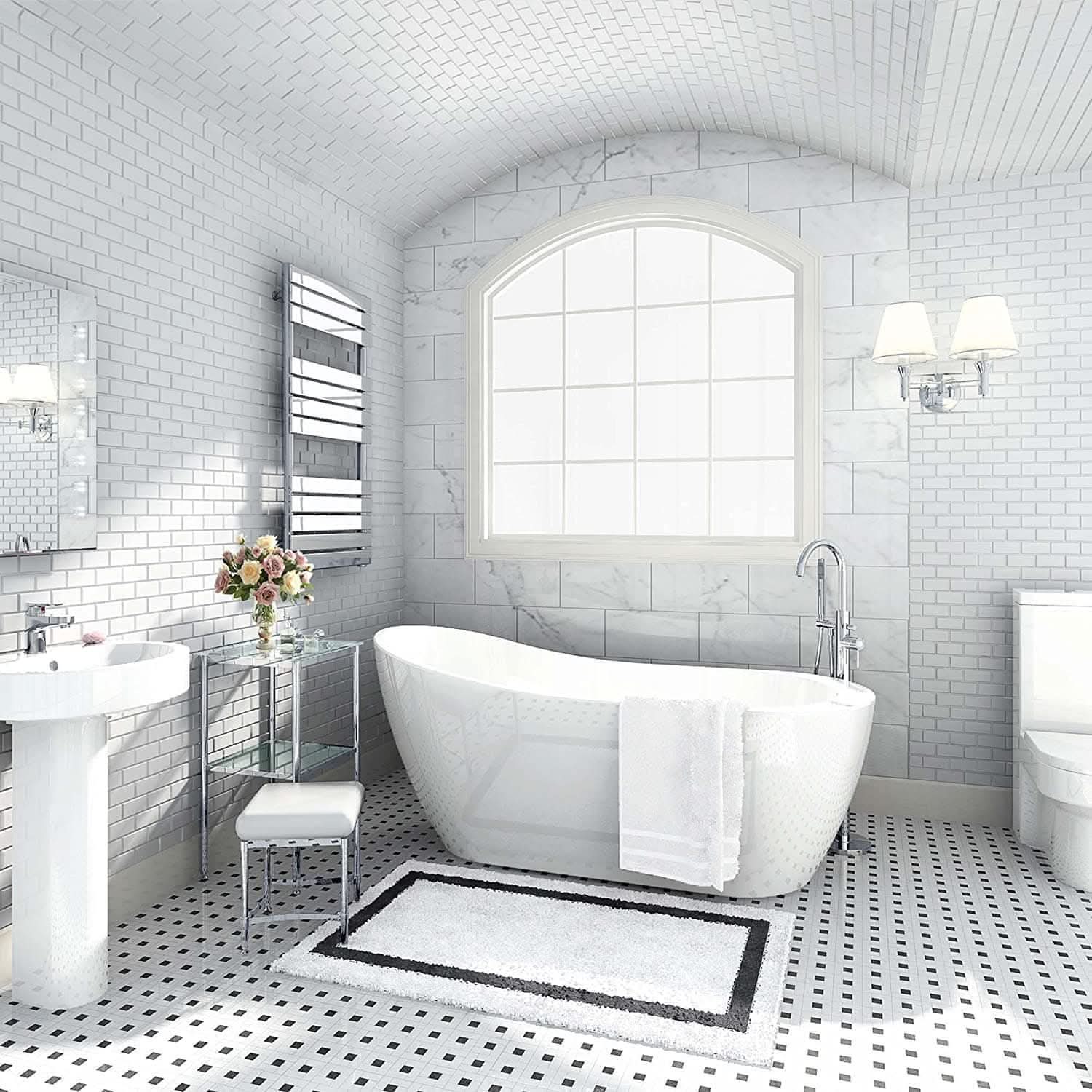 Lambeth Designer Flat Panel Heated Towel Rail