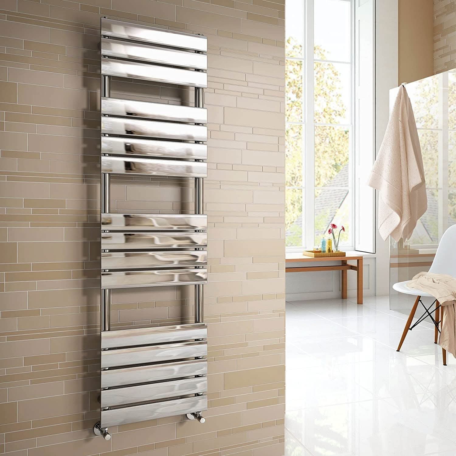 Lambeth Designer Flat Panel Heated Towel Rail