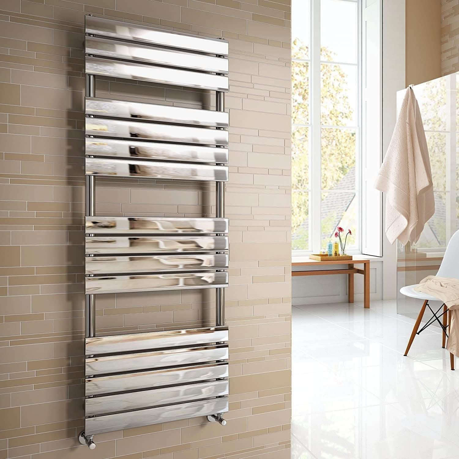 Lambeth Designer Flat Panel Heated Towel Rail