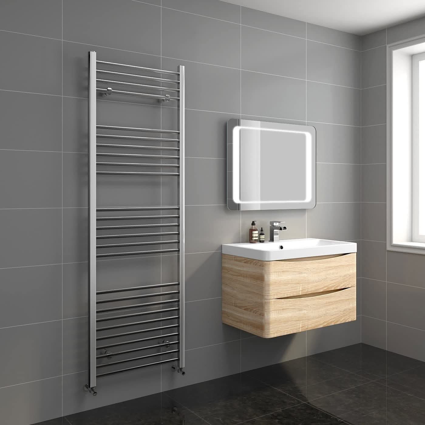 Straight Heated Towel Rail Bathroom Radiator