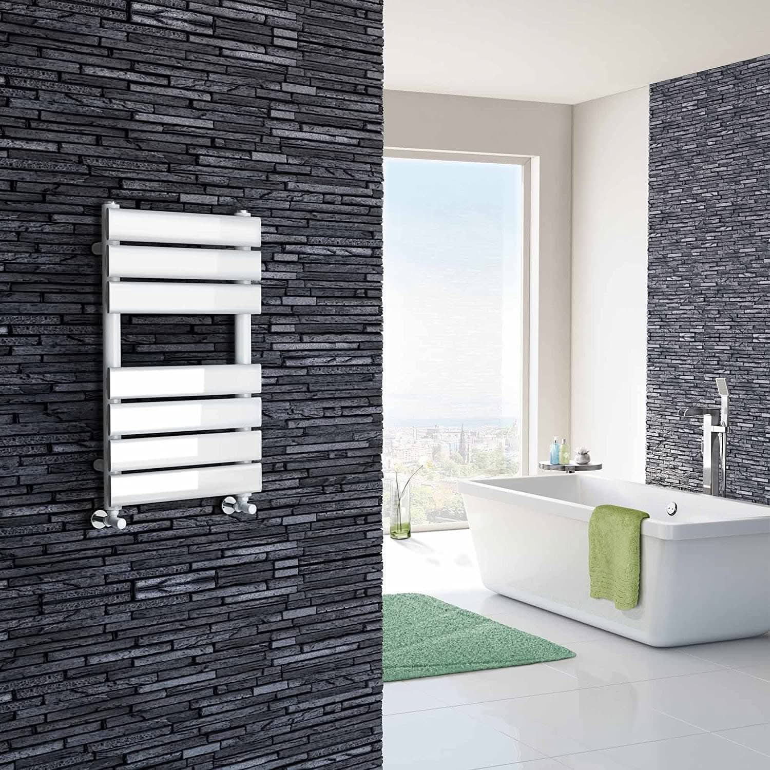 Lambeth Designer Flat Panel Heated Towel Rail