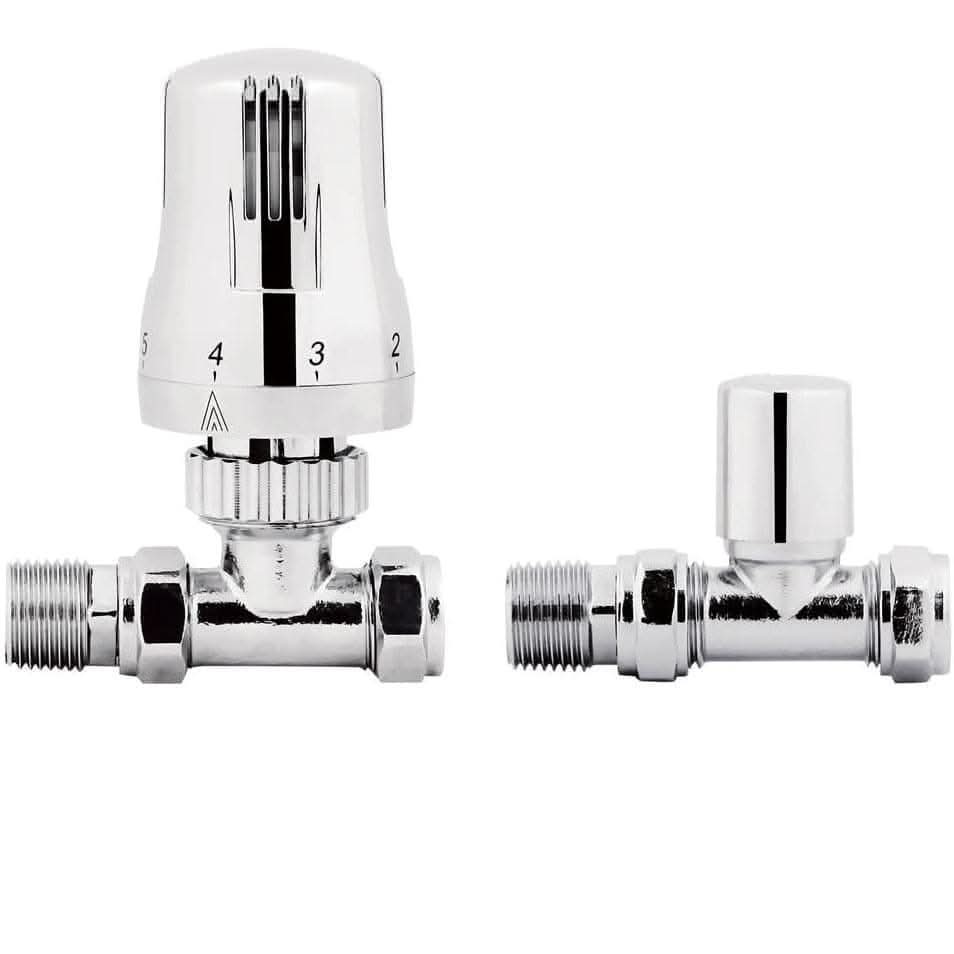 Eco Thermostatic Radiator Valve inc Lockshield Round