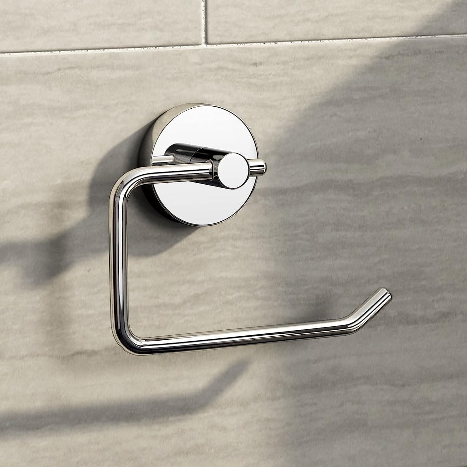 iBathUK Bathroom > Bathroom Accessories iBathUK Toilet Roll Holder Round Bathroom Accessory Chrome