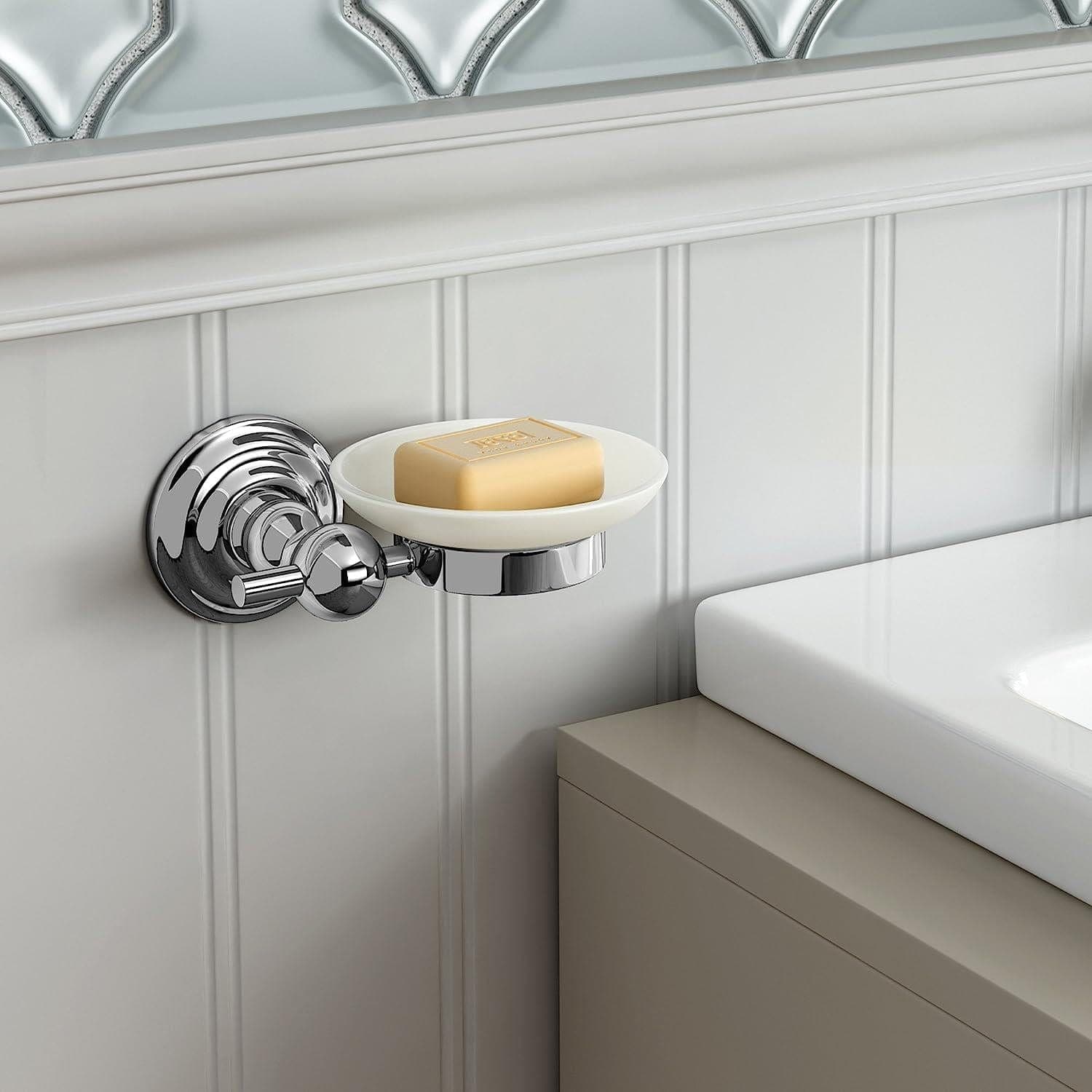 iBathUK Bathroom > Bathroom Accessories iBathUK Traditional Soap Dish Holder Wall Mounted