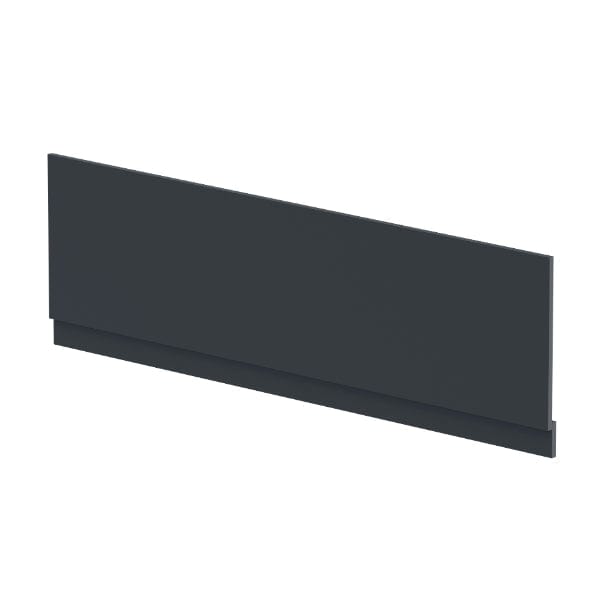 Nuie Bath Panels,Nuie,Bath Accessories Satin Anthracite Nuie 1800mm Straight Shower Bath Front Panel With Plinth