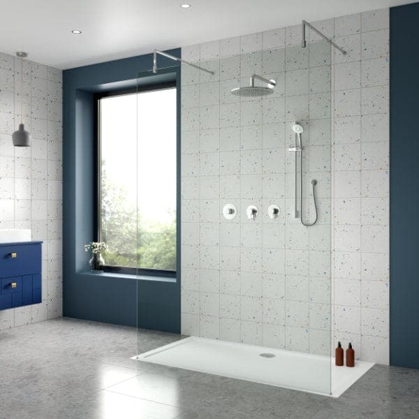 Nuie Concealed Shower Valves Nuie Arvan 2 Outlet Concealed Shower Valve With Kit, Stop Tap And Diverter - Chrome