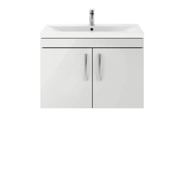Nuie Athena 2 Door Wall Hung Vanity Unit With Basin-4 800mm Wide