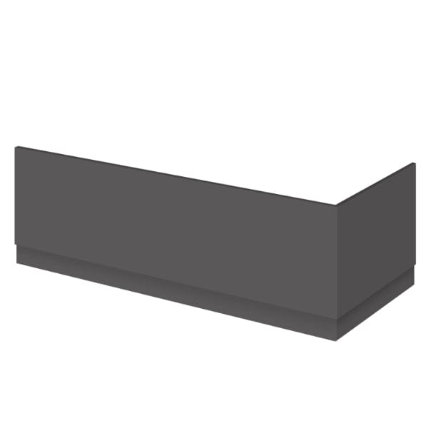 Nuie Bath Panels,Nuie 560mm x 680mm Nuie Athena Bath End Panel And Plinth - Gloss Grey