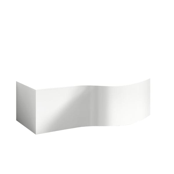 Nuie Bath Panels,Nuie,Bath Accessories Nuie B Shaped Shower Bath End Panel - 750mm - White