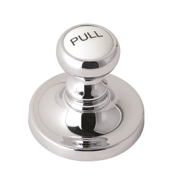 Nuie Basin Wastes Nuie Basin Pull Up Waste with White Indice - Chrome