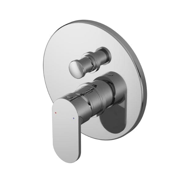 Nuie Manual Shower Valves Nuie Binsey Single Handle Manual Concealed Shower Valve With Diverter - Chrome