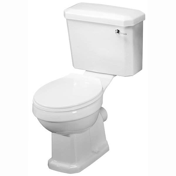 Nuie Close Coupled Toilets,Modern Close Coupled Toilets,Rimless Close Coupled Toilets Nuie Carlton Close Coupled Toilet With Cistern And Soft Close Seat - White