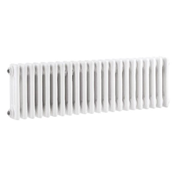 Nuie Column Radiators Nuie Colosseum Horizontal 3 Column Radiator - 300mm x 999mm - High Gloss White