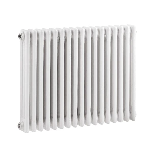 Nuie Column Radiators Nuie Colosseum Horizontal 3 Column Radiator - 777mm x 600mm - High Gloss White