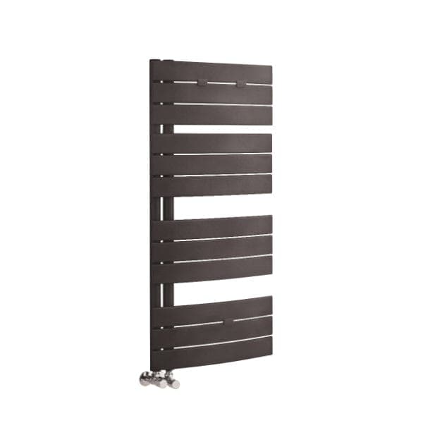Nuie Straight Designer Heated Towel Rails,Modern Designer Heated Towel Rails Anthracite Nuie Elgin Designer Heated Towel Rail - 1080mm x 550mm